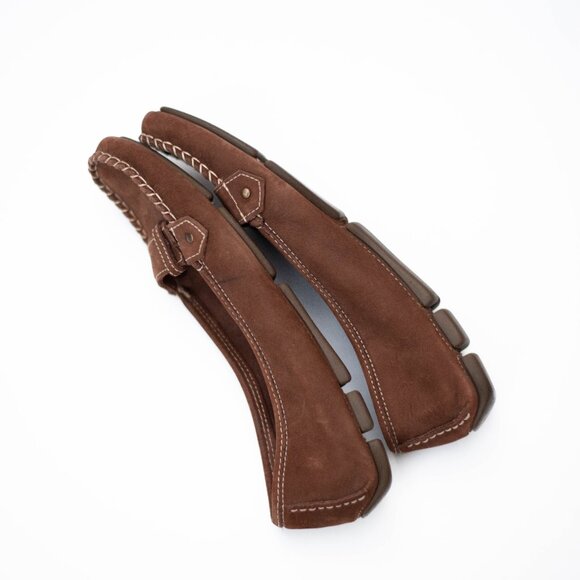J.Crew Campbell Driving Loafers Women’s 7N Brown Suede Moccasins Made in Italy - Picture 9 of 11